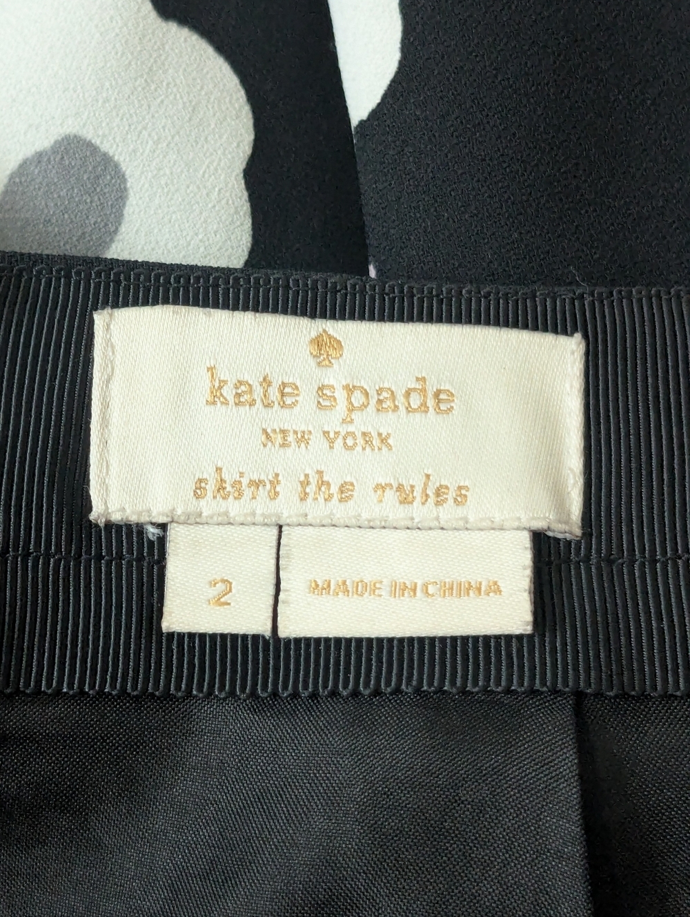Kate Spade Rules Floral Skirt In Black And Multicolor Size 2 - Picture 6 of 7